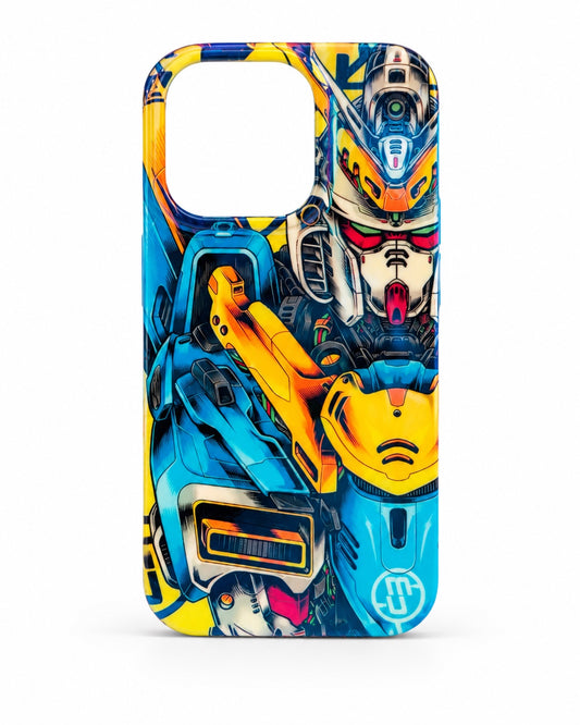 Mecha robot graphic case for iPhone 14 Pro