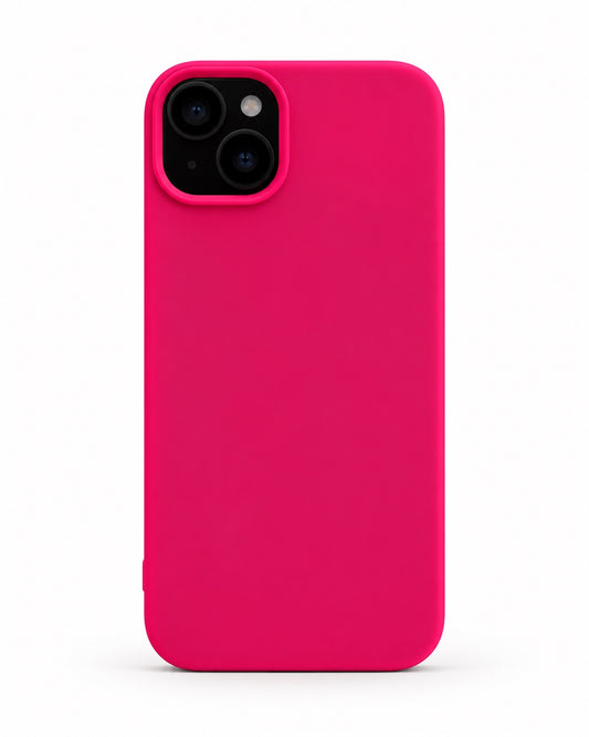iPhone 15 Plus pink silicone phone case