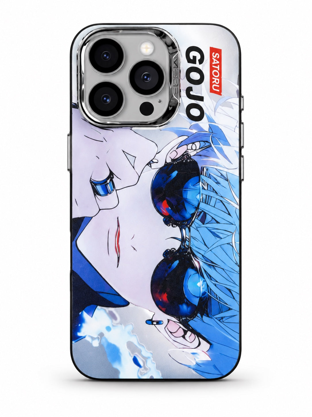Gojo Satoru Blue Sunglasses Anime Case - iPhone 15 Pro