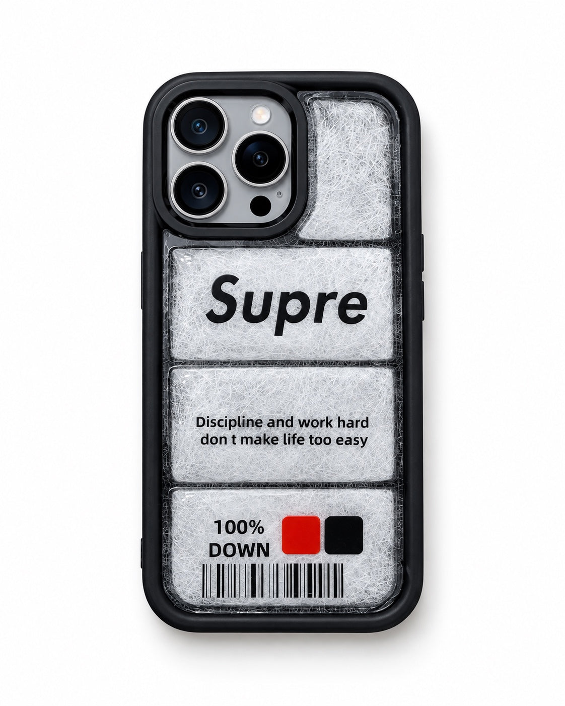 iPhone 15 Pro Max black white street graphic phone case