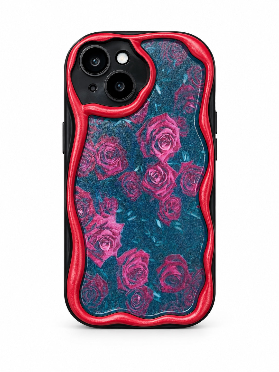 iPhone 15 rose frame phone case