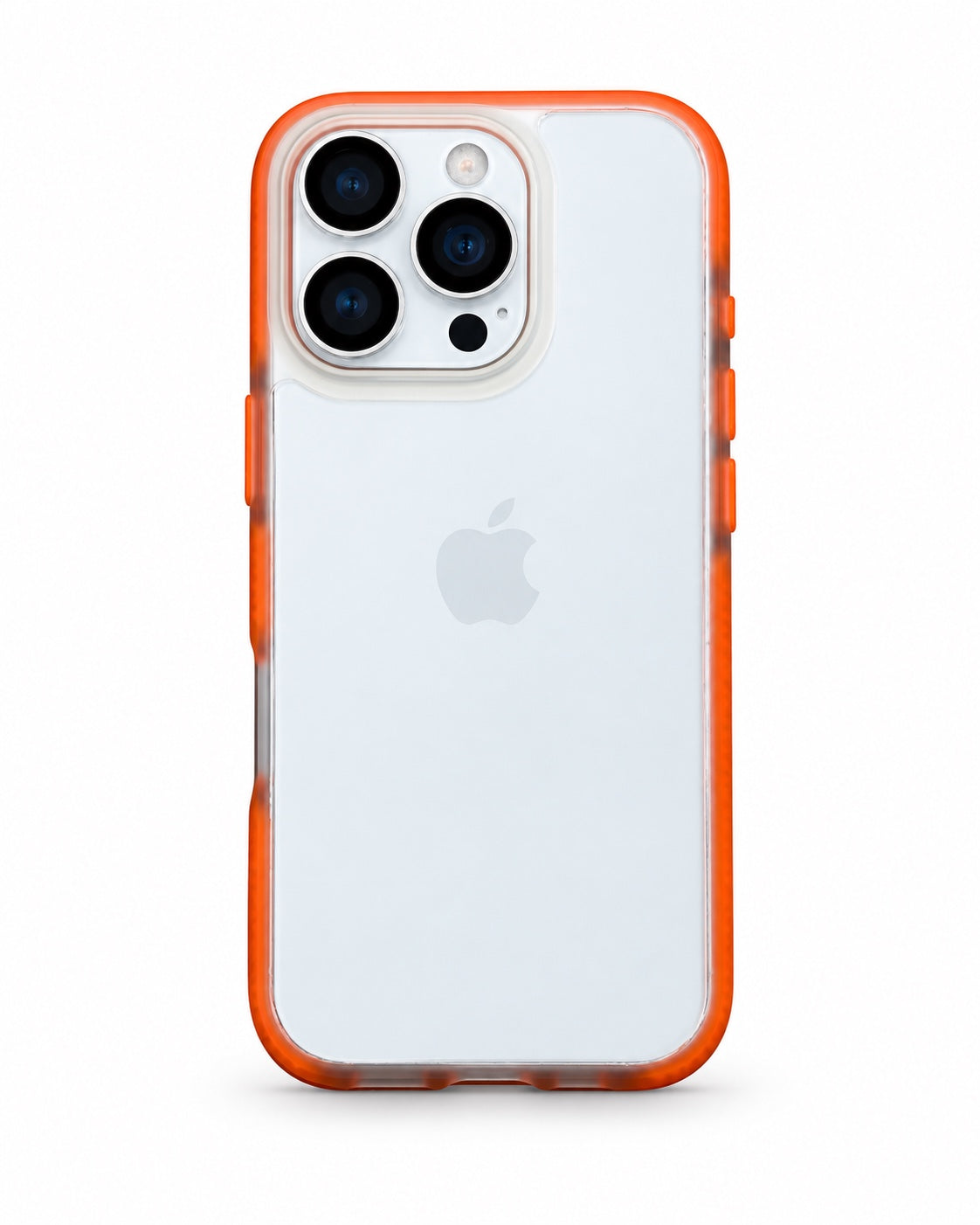Clear orange bumper case for iPhone 16 Pro