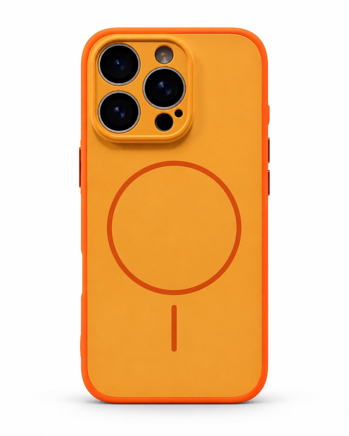 Orange matte MagSafe case for iPhone 16 Pro