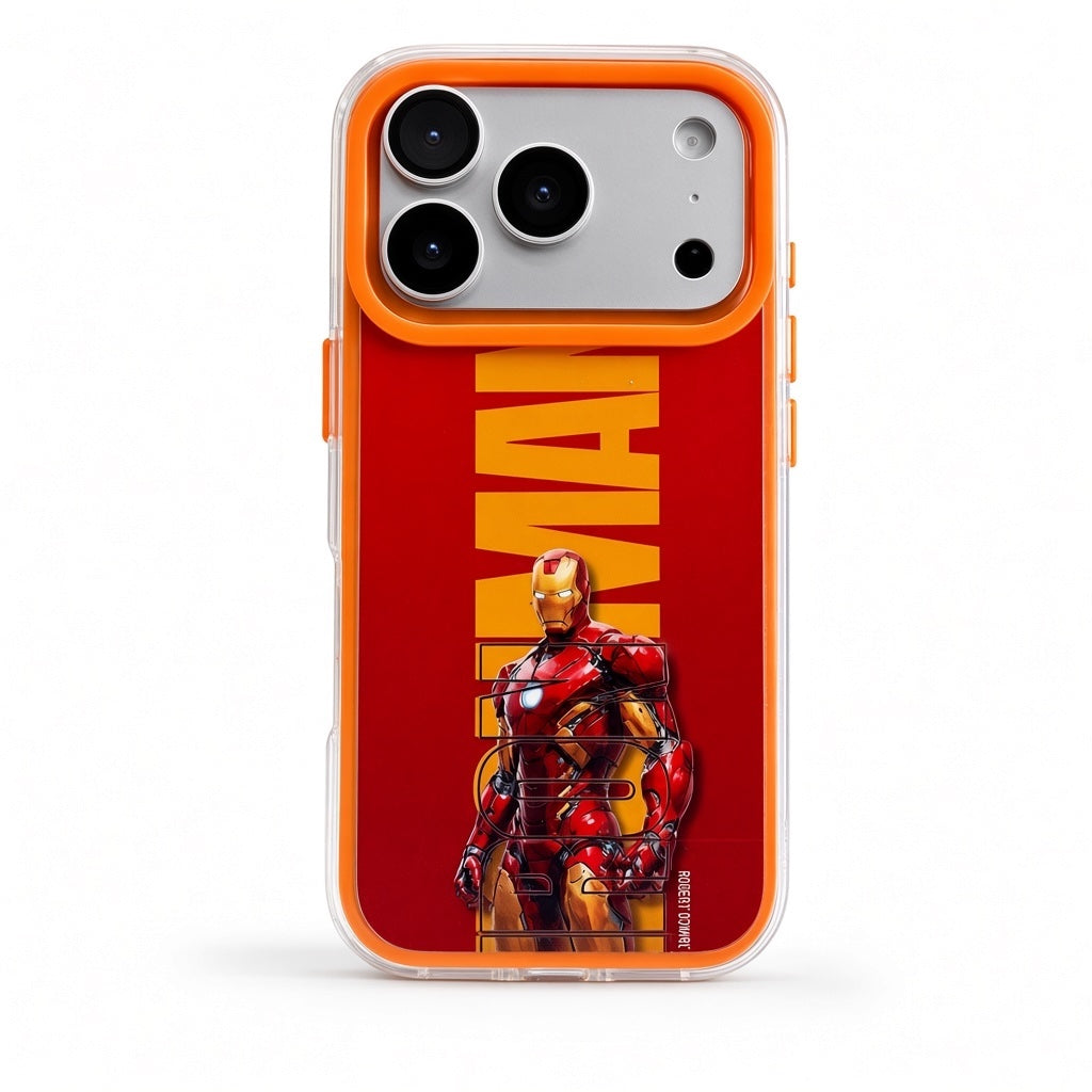 iPhone 18 Pro Max Iron Man Marvel red clear case