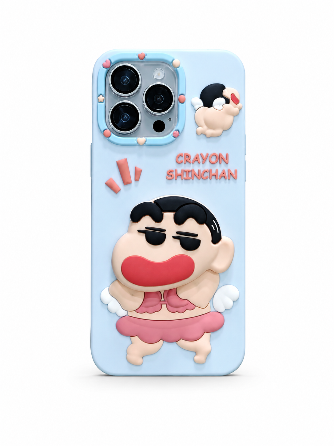 iPhone 15 Pro Max Shinchan Blue 3D Case