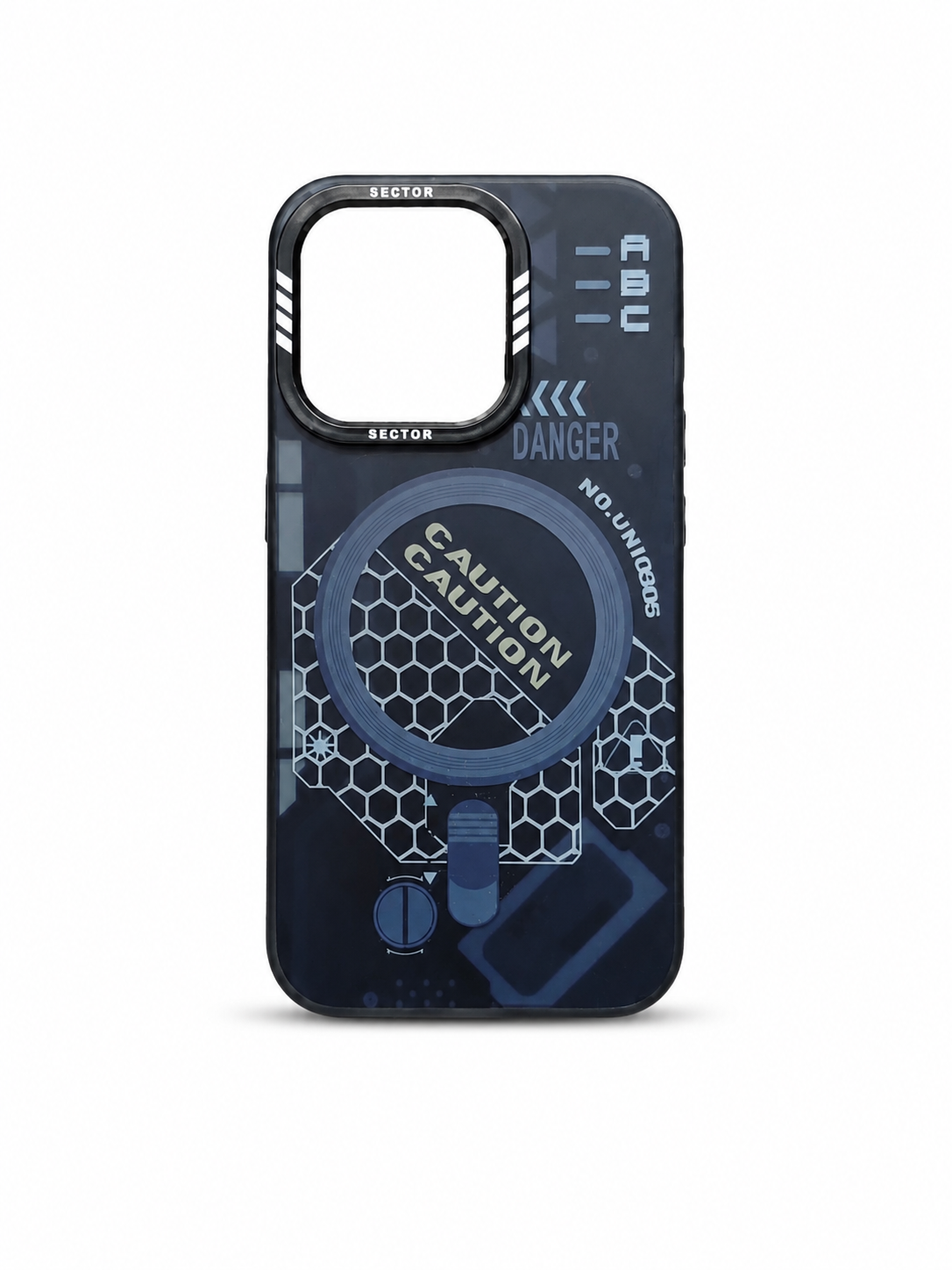 iPhone 15 Pro Caution MagSafe Graphic Case