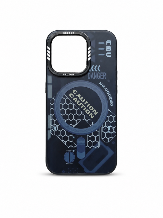 iPhone 15 Pro Caution MagSafe Graphic Case