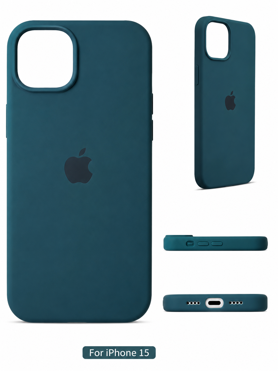 MagSafe Compatible liquid Silicone Case for iPhone 15 – Sleek Soft Touch Back Cover