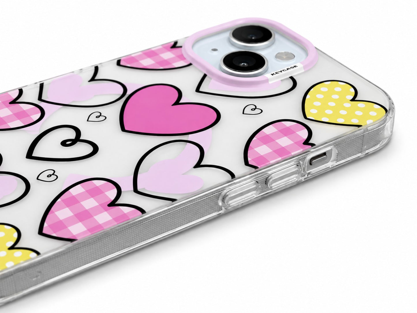 Love Hearts MagSafe Clear Case – iPhone 15