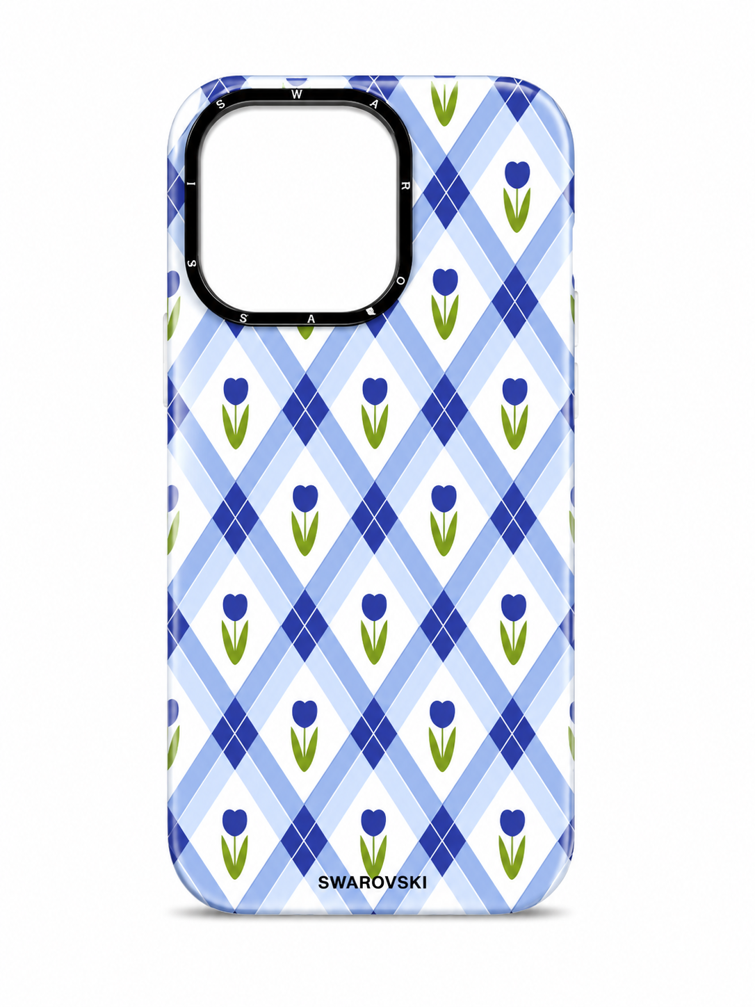 Blue Tulip Checkered Case for iPhone 16 Pro