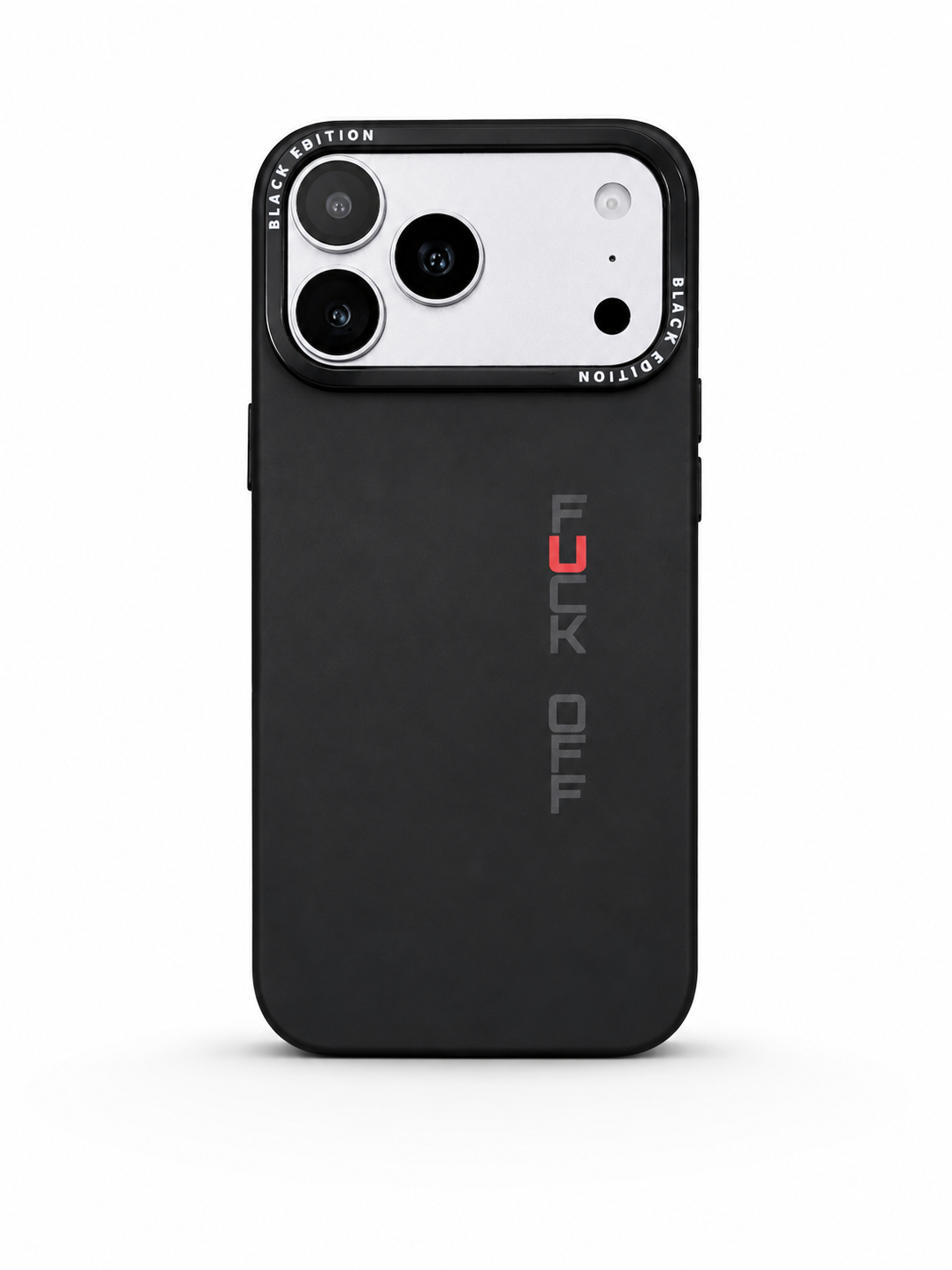 iPhone 17 Pro Max FCK OFF Black Edition Case