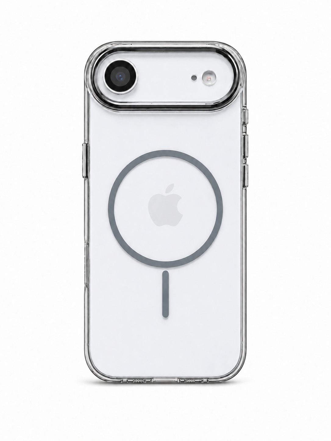 iPhone 17 Air Crystal Clear MagSafe Metal Camera Ring Case