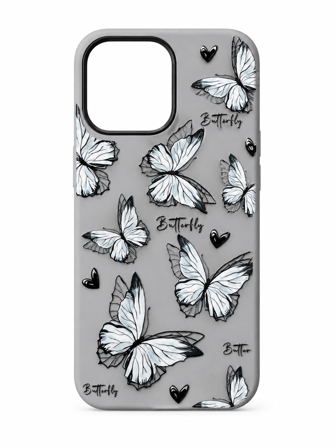 Aesthetic Butterfly Love Case for iPhone 16 Pro Max