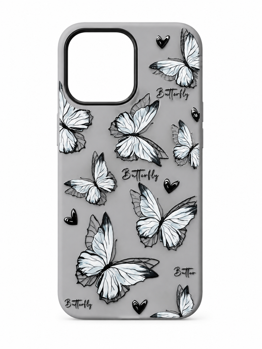 Aesthetic Butterfly Love Case for iPhone 16 Pro Max