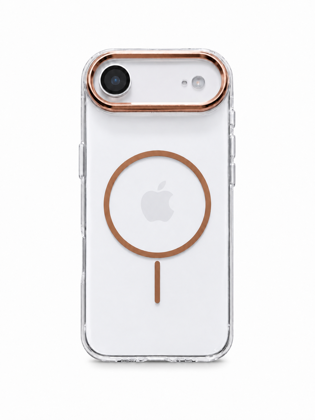iPhone 17 Air Crystal Clear MagSafe Metal Camera Ring Case