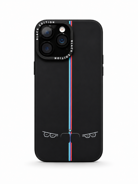 iPhone 16 Pro Max BMW Motorsport Stripe Black Edition Case