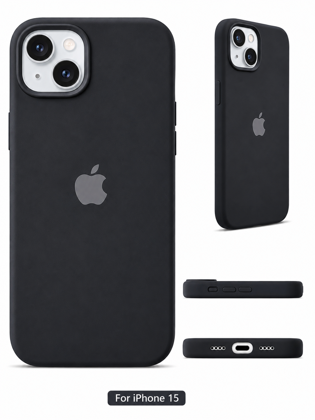 MagSafe Compatible liquid Silicone Case for iPhone 15 – Sleek Soft Touch Back Cover