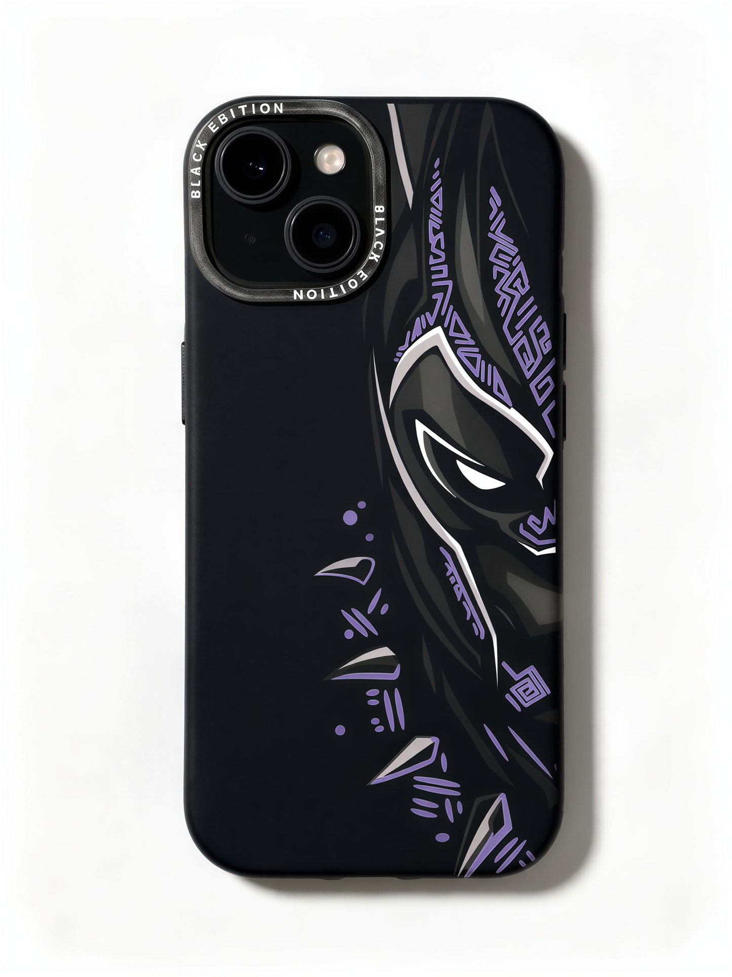 Black Panther Purple Shadow Case for iPhone 15