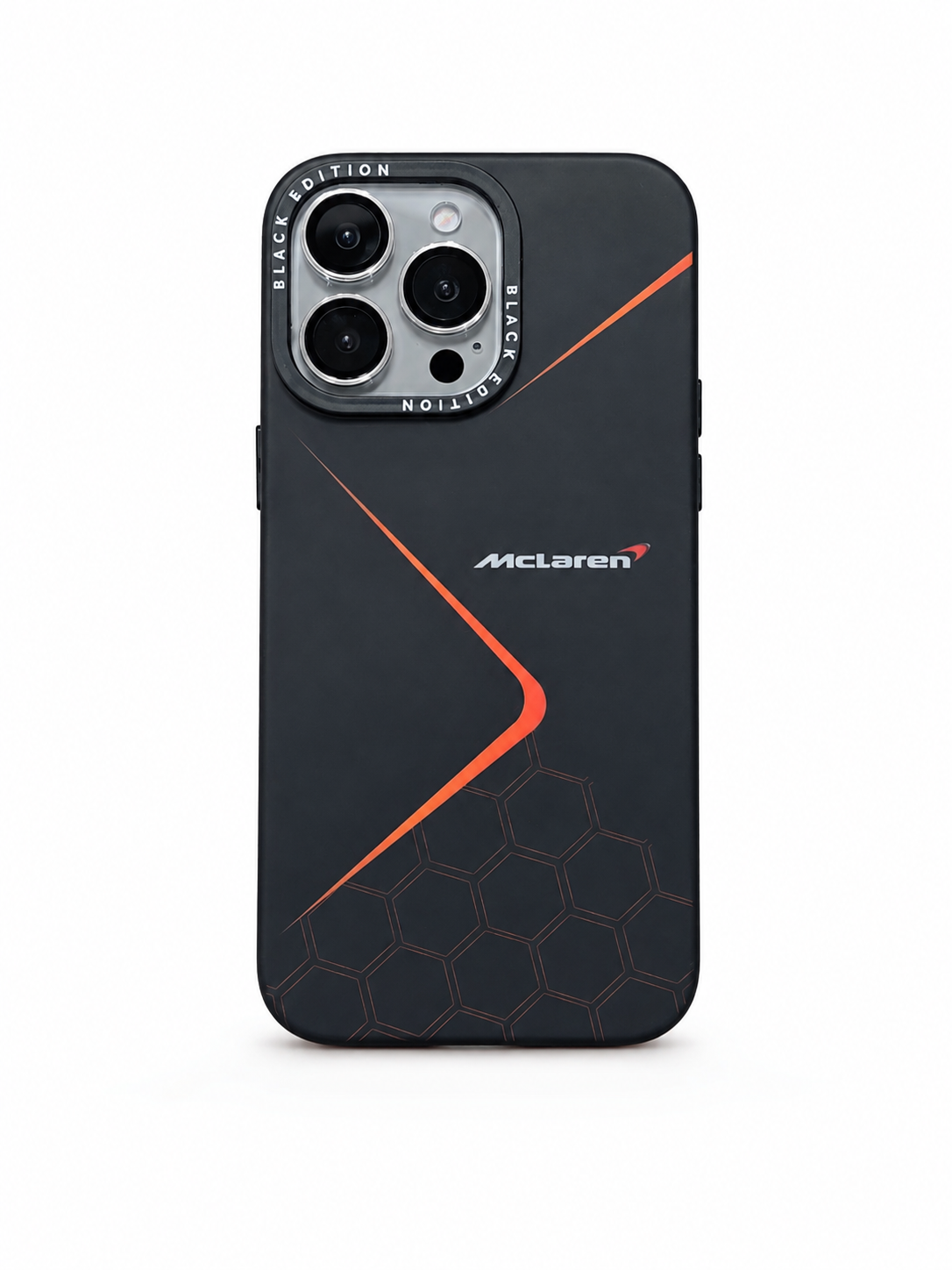 McLaren Black Edition Racing Case for iPhone 15 Pro Max