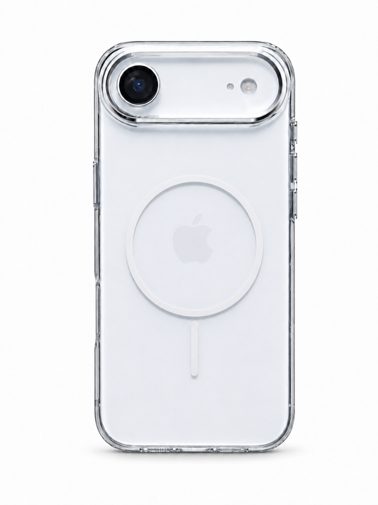 iPhone 17 Air Crystal Clear MagSafe Metal Camera Ring Case