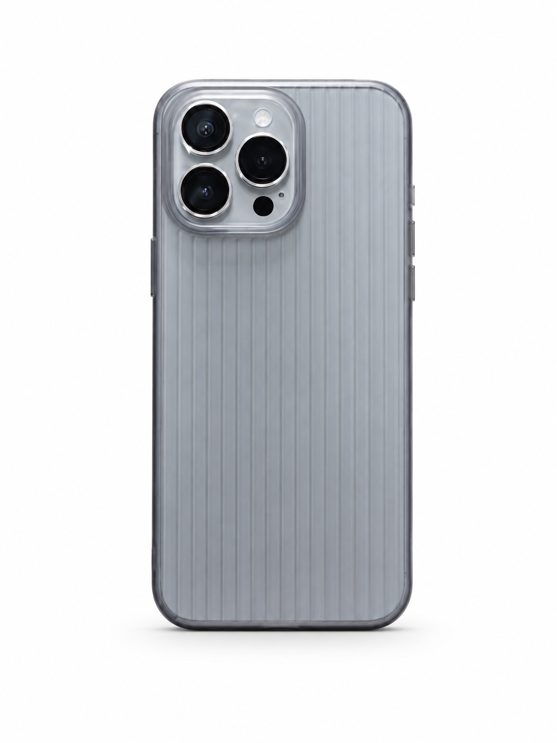 iPhone 15 Pro Max Grey Ribbed Case