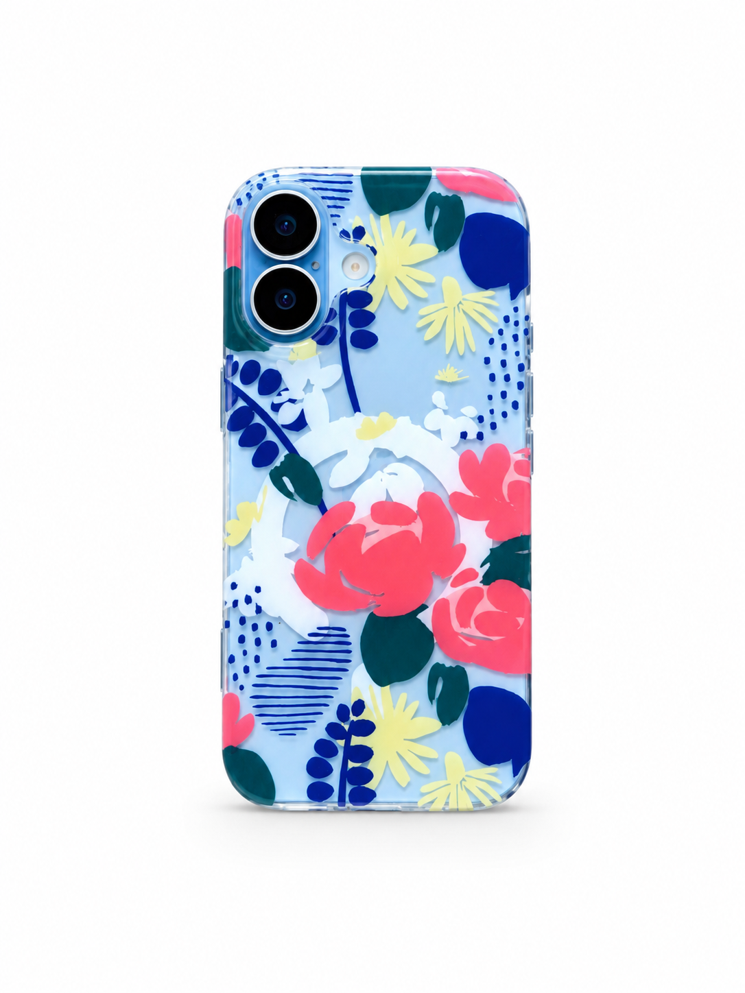 iPhone 17 Colorful Floral Clear Case