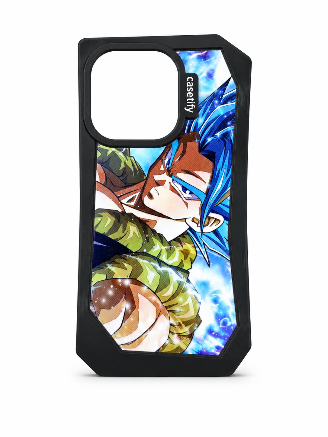 Dragon Ball Super Gogeta Blue Anime Armor Case for iPhone 15 Pro