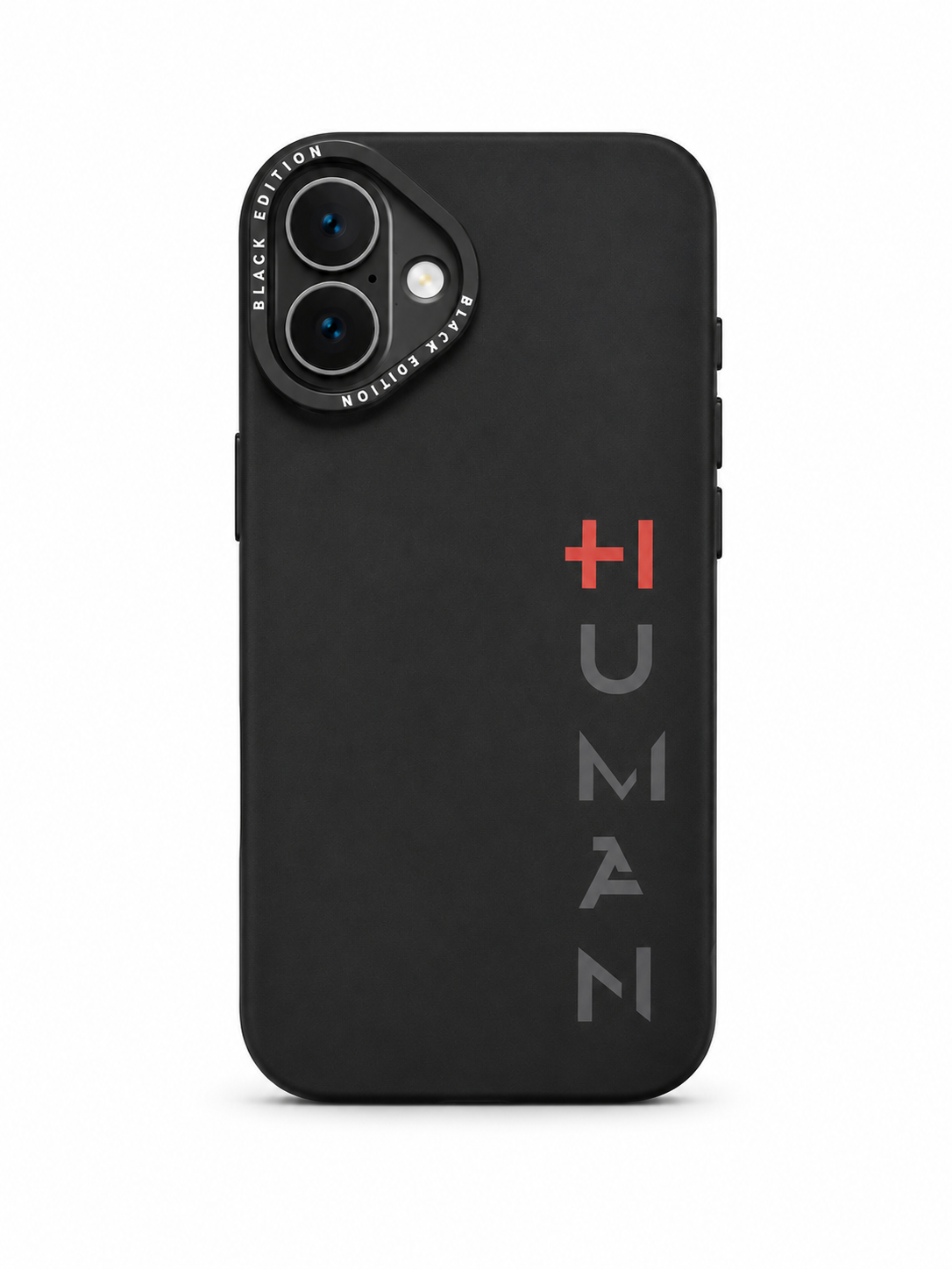 HUMAN PLUS Minimal Black Edition Case for iPhone 16