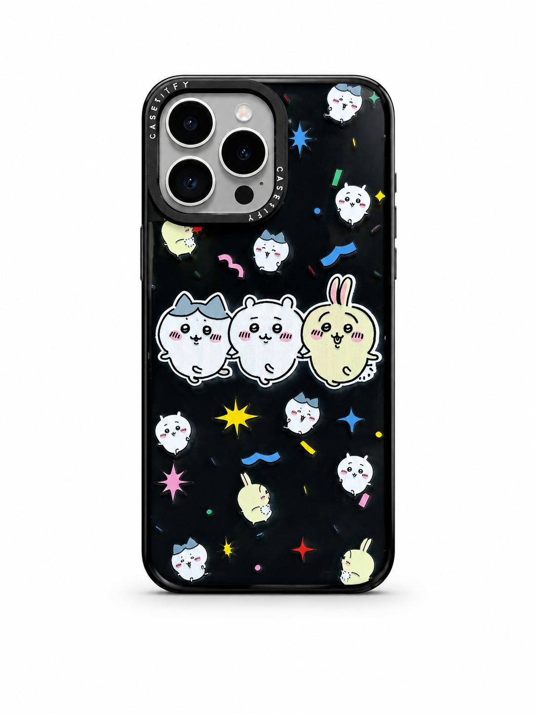 iPhone 15 Pro Max Cute Cartoon Black Case