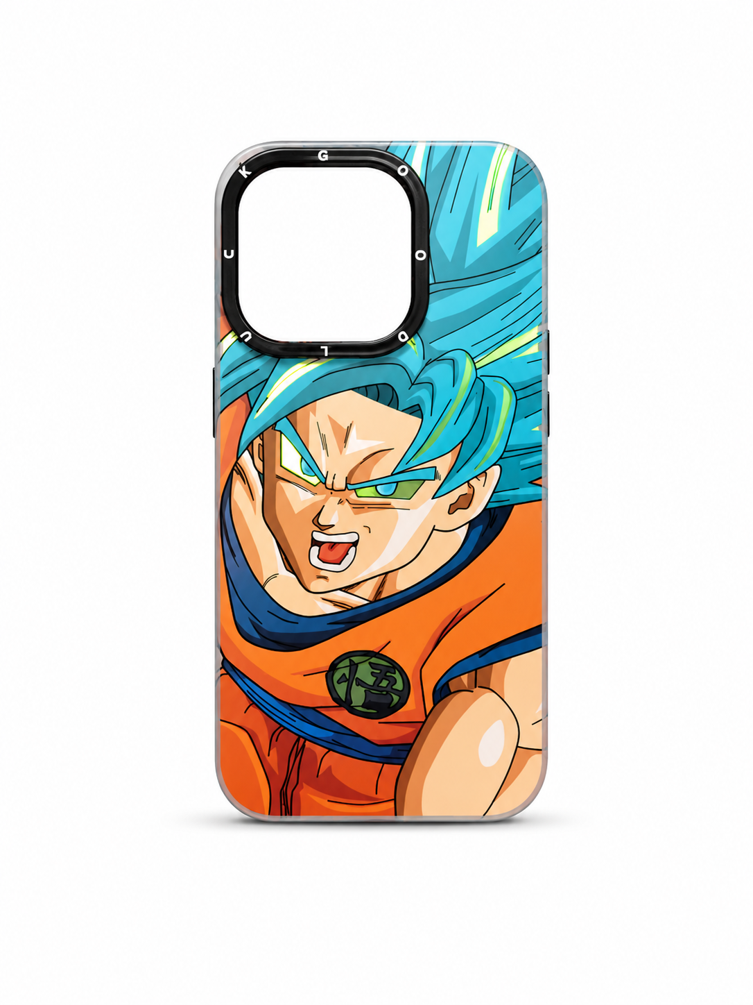 iPhone 15 Pro Goku Blue Anime Case