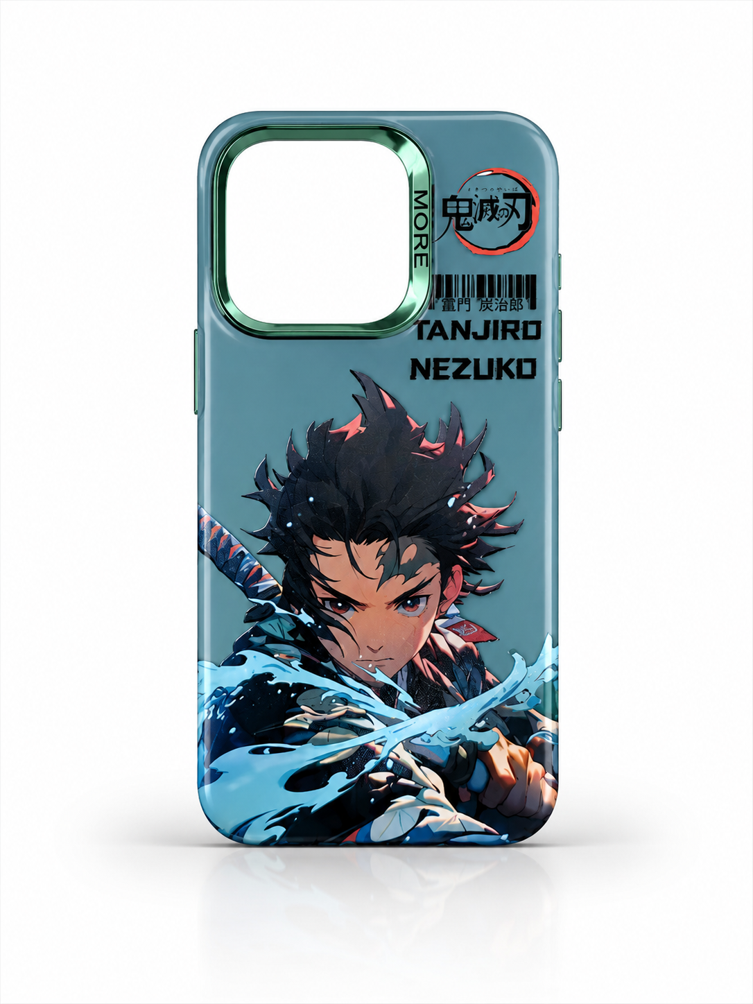 Demon Slayer Tanjiro Water Breathing Anime Case for iPhone 15 Pro