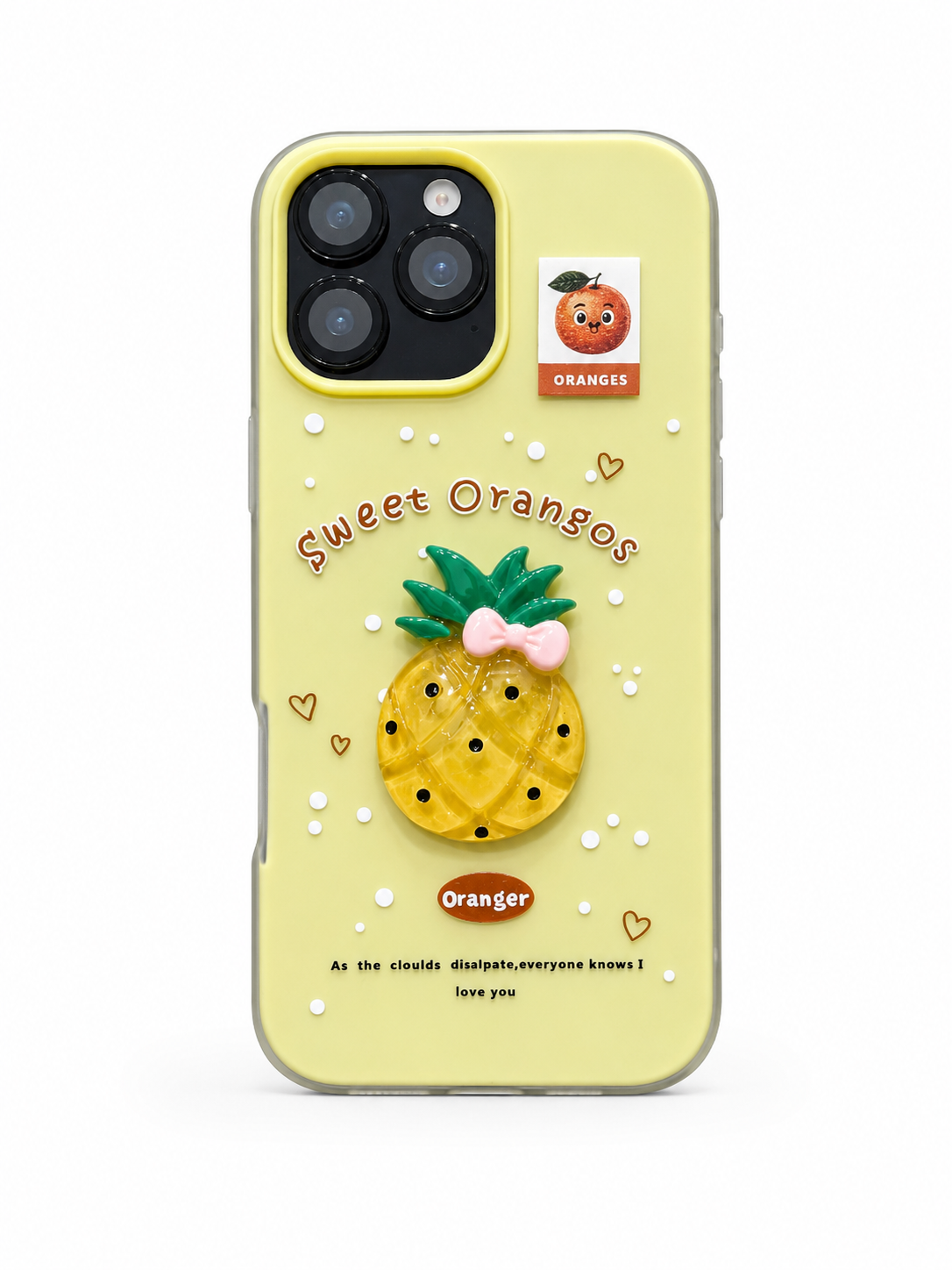 iPhone 16 Pro Max Yellow Pineapple Case