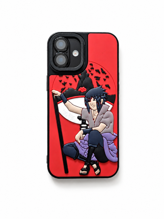Sasuke 3D Anime Case for iPhone 16 Plus