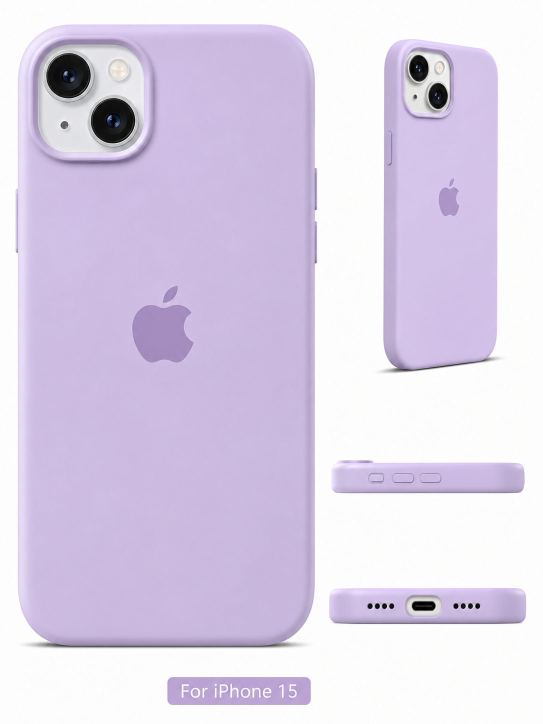 MagSafe Compatible liquid Silicone Case for iPhone 15 – Sleek Soft Touch Back Cover