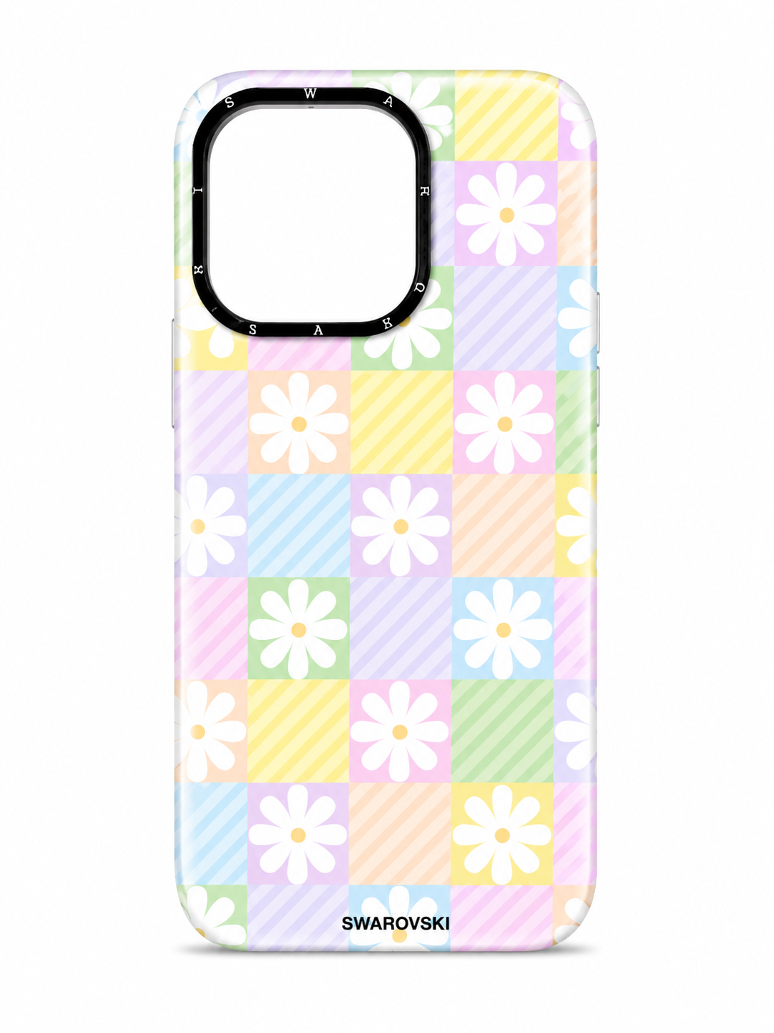 Pastel Daisy Checkered Case for iPhone 16 Pro