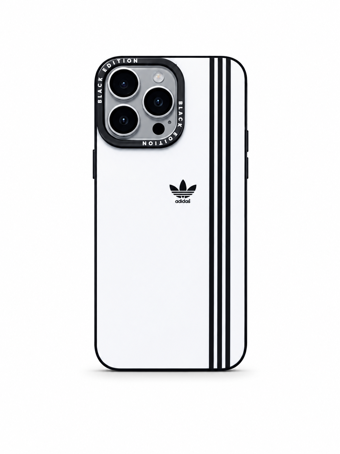 Adidas 3-Stripe White Case for iPhone 15 Pro Max