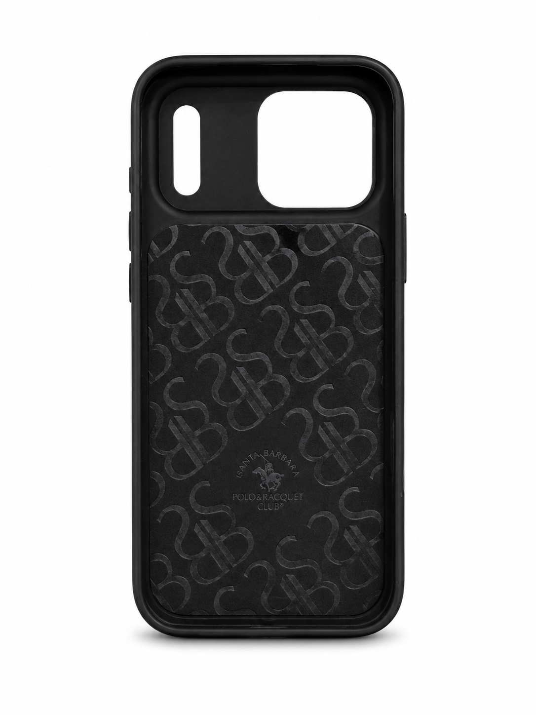 Black Tiger Embroidered Leather Case for iPhone 17 Pro Max