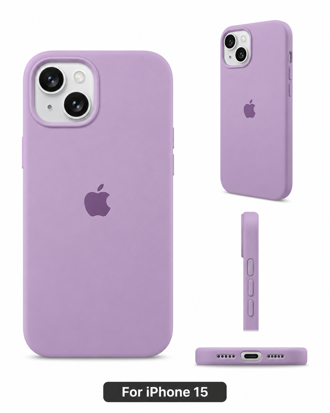 MagSafe Compatible liquid Silicone Case for iPhone 15 – Sleek Soft Touch Back Cover