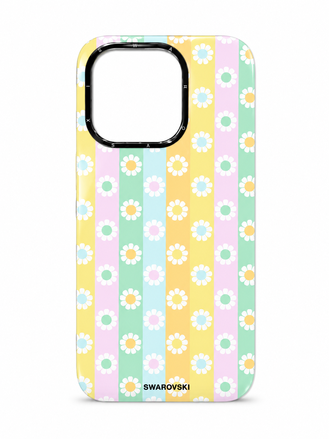 Pastel Daisy Stripes Case for iPhone 16 Pro