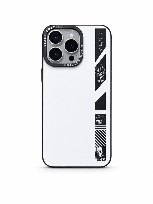 Goku Black & White Anime Case for iPhone 15 Pro Max