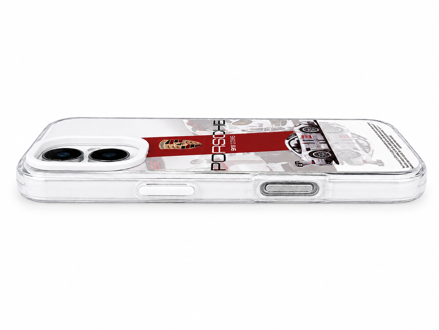 Porsche Inspired 911 GT3 RS Clear Case for iPhone – Racing Design Shockproof Cover