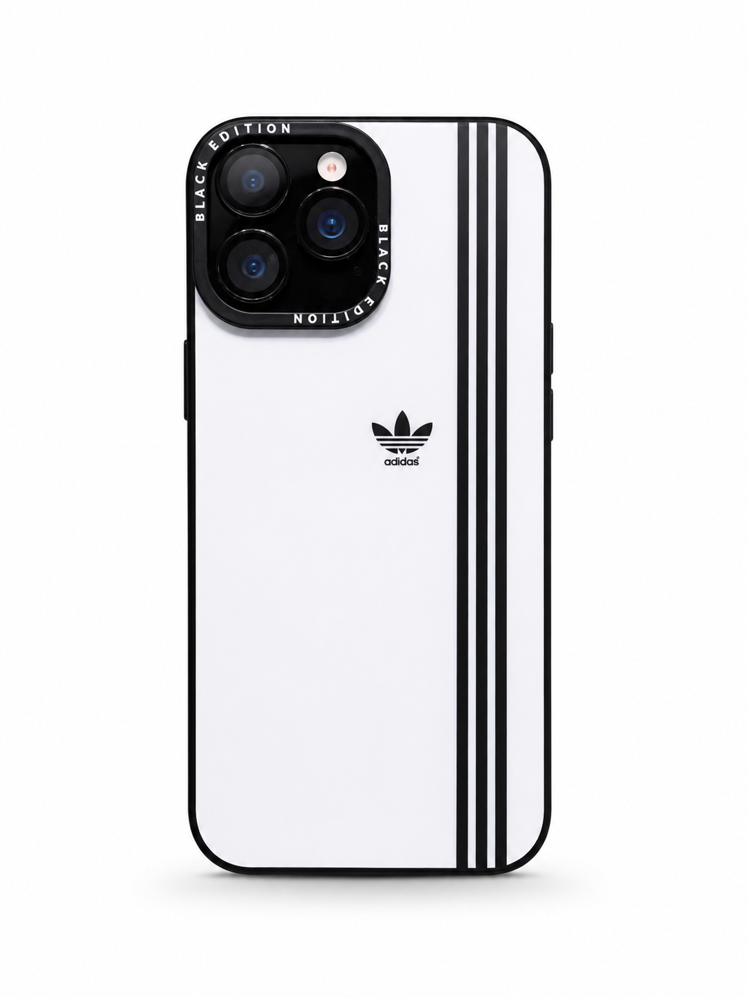 iPhone 16 Pro Adidas Three Stripe Black Edition Case