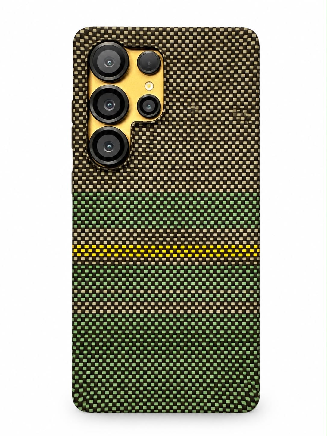 Samsung S25 Ultra Green Stripe Weave Case