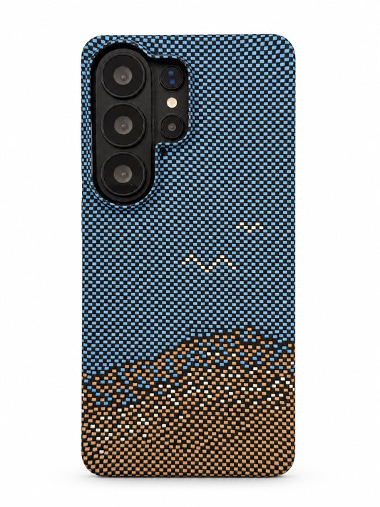 Samsung S26 Ultra blue sunset carbon fiber phone case